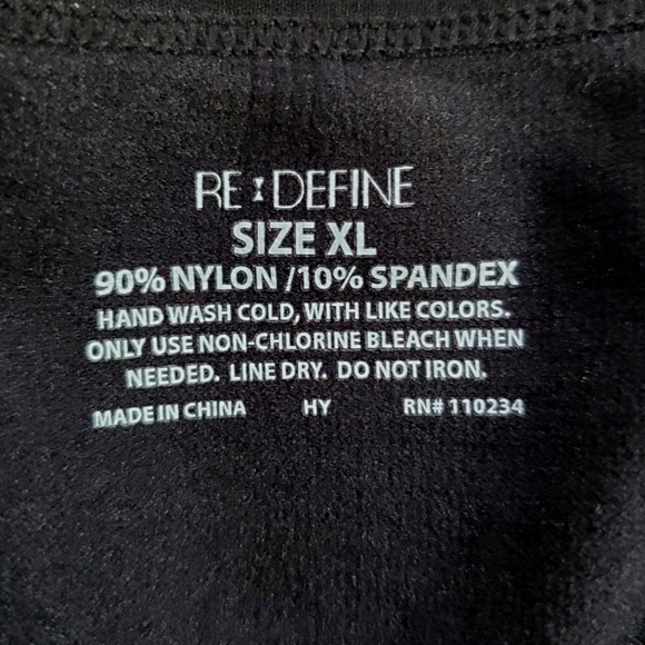 Re-Define Shapewear Cami Size XL New with Tags BLACK NWT Bra - Picture 3 of 10